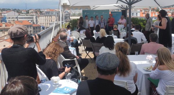 Sweden invites to a terrace in Cannes. Photo: Torkil  Baden